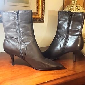 Nine West Navar Leather Ankle Boots